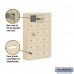 Salsbury Cell Phone Storage Locker - with Front Access Panel - 6 Door High Unit (5 Inch Deep Compartments) - 18 A Doors (17 usable) - Sandstone - Surface Mounted - Master Keyed Locks